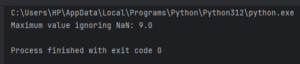 numpy.nanmax() in Python: Finding Max Value Ignoring NaN | CodeForGeek