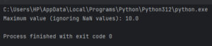 numpy.nanmax() in Python: Finding Max Value Ignoring NaN | CodeForGeek