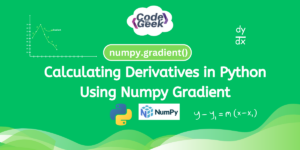 Calculating Derivatives In Python Using Numpy Gradient