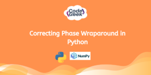 Correcting Phase Wraparound In Python