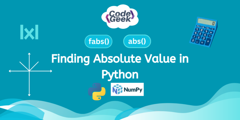 Finding Absolute Value In Python