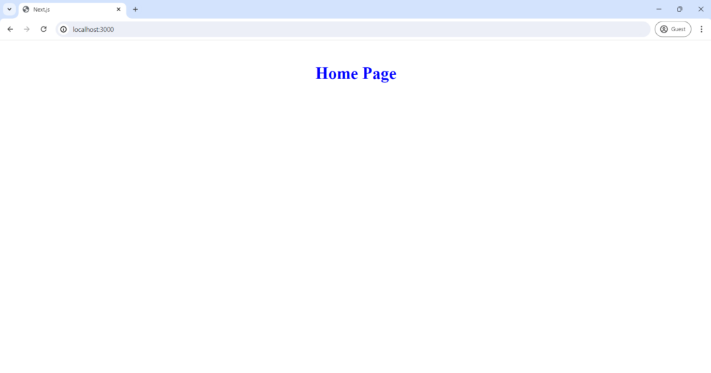 Home Page