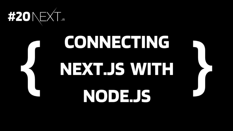 Connecting Next With Node