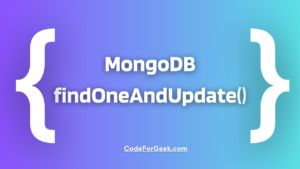 MongoDB FindOneAndUpdate