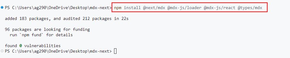 Installing MDX-related dependencies