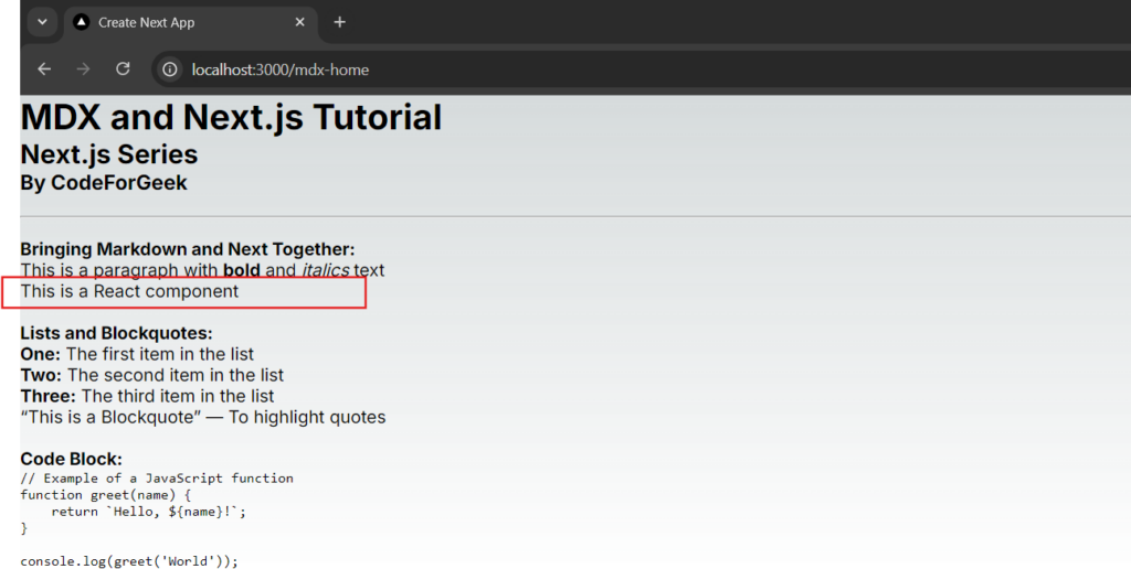 MDX file output