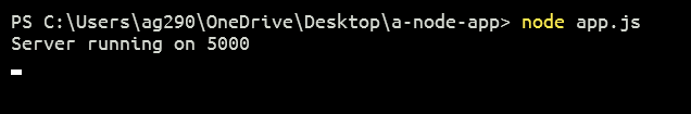 Starting the Server with Node.js