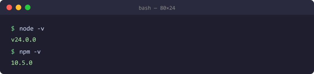 check your npm version