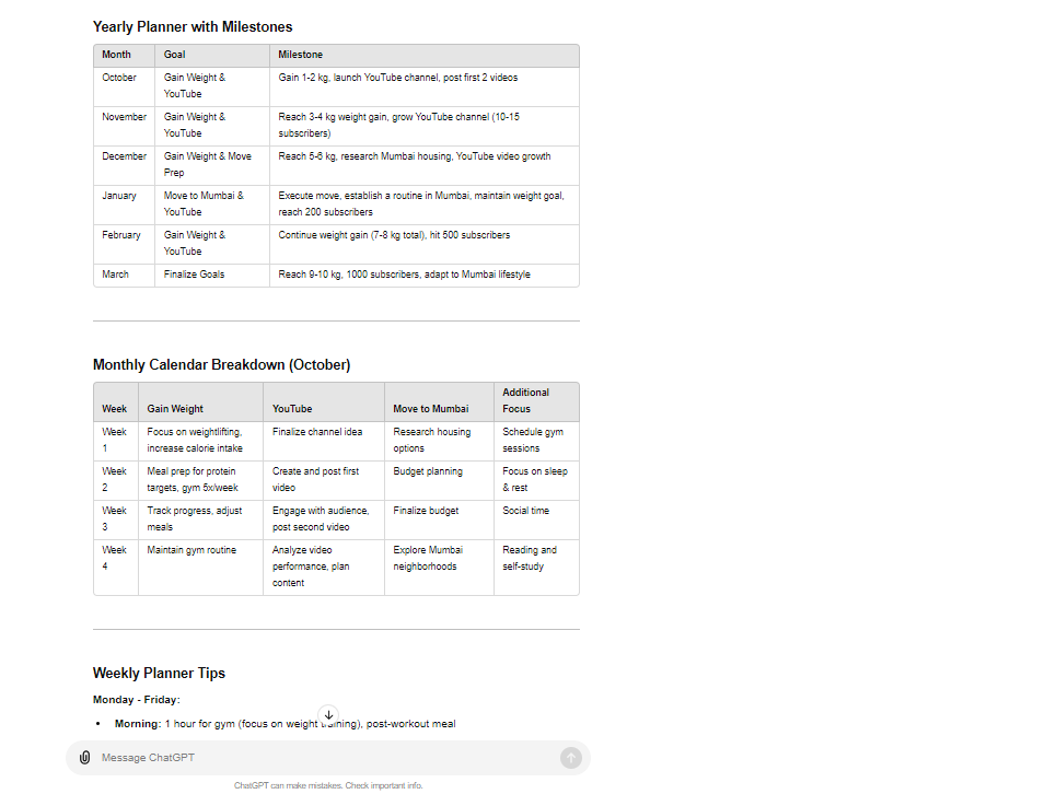 Prompt for Time Management and Goal Planning 3