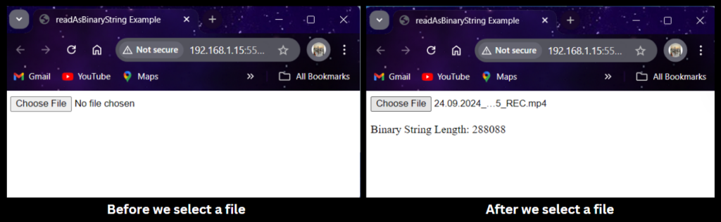 readAsBinaryString Output