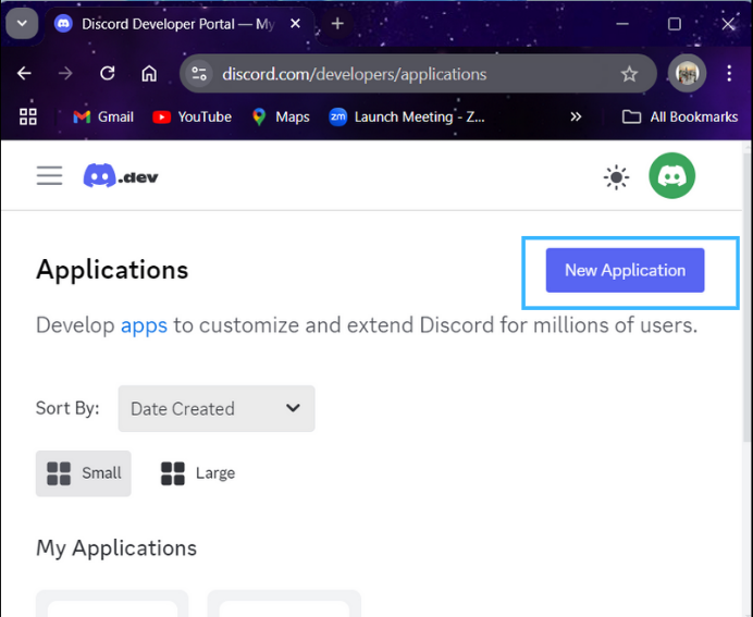 Creating a Discord Application Step 2