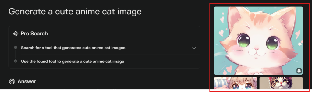 Generate a cute anime cat image