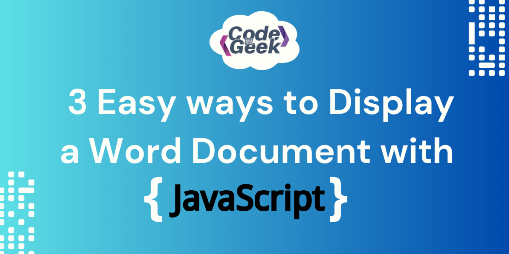 Display Word With Js