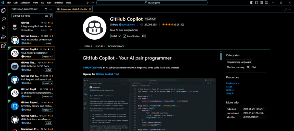 GitHub Copilot Extension