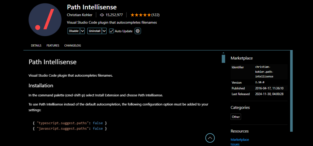 Path Intellisense