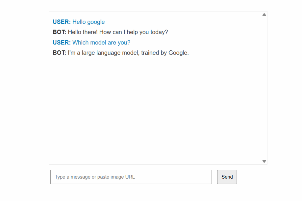 Our Basic Multimodal Chatbot Output