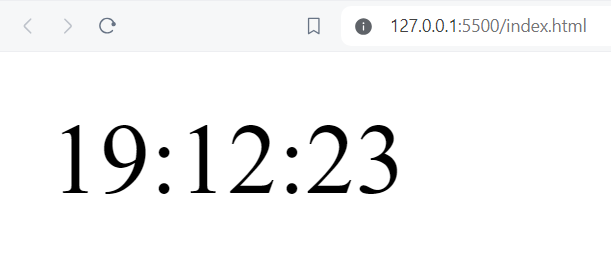Build a digital clock using JavaScript