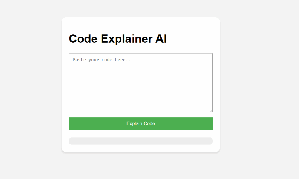 Code Explainer AI
