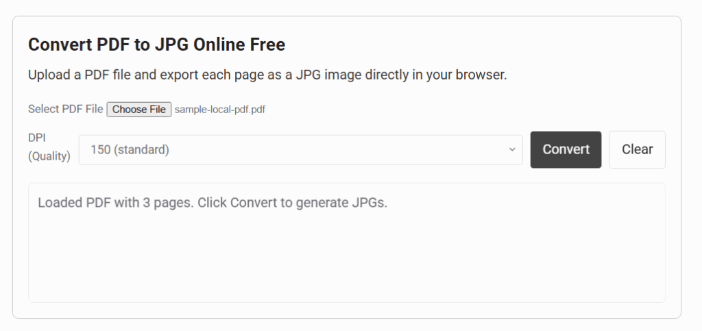 Convert PDF To JPG