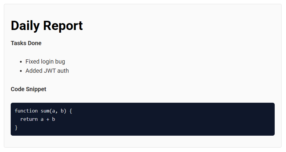 PDF Output