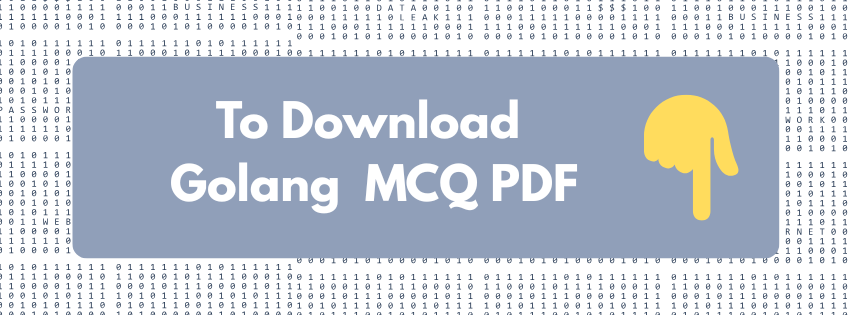Download Golang MCQ PDF