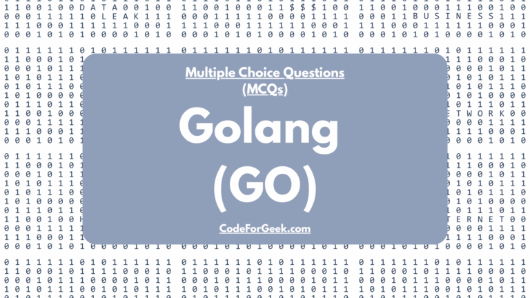 Golang MCQ