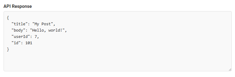 POST request with custom headers
