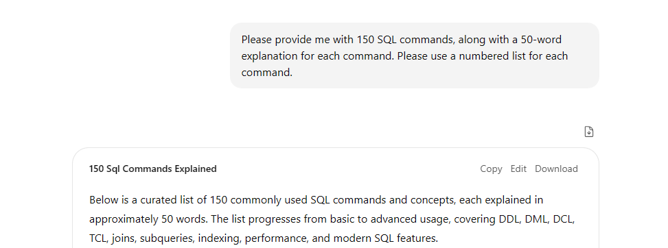 ChatGPT continue problem