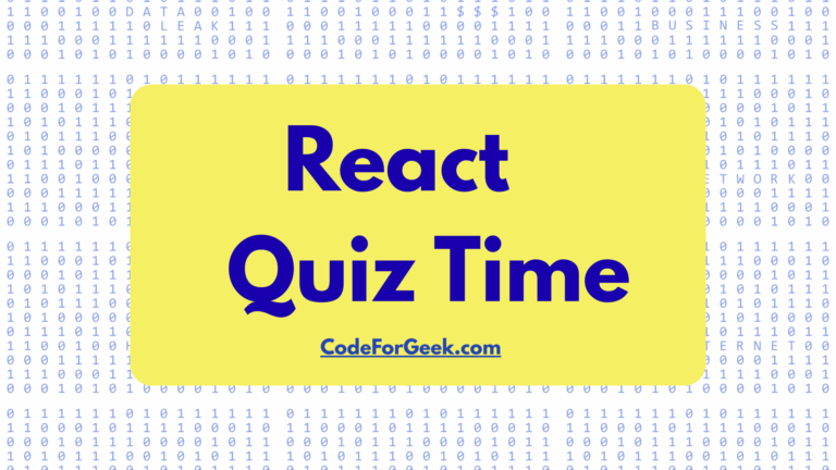 React mcq