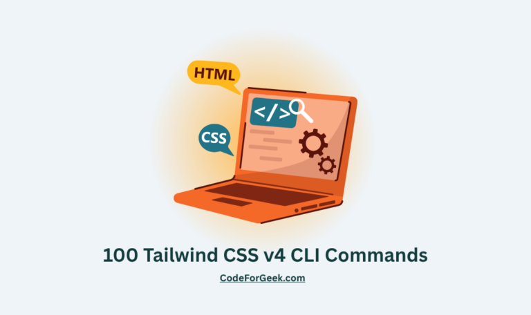 100 Tailwind CSS v4 CLI Commands