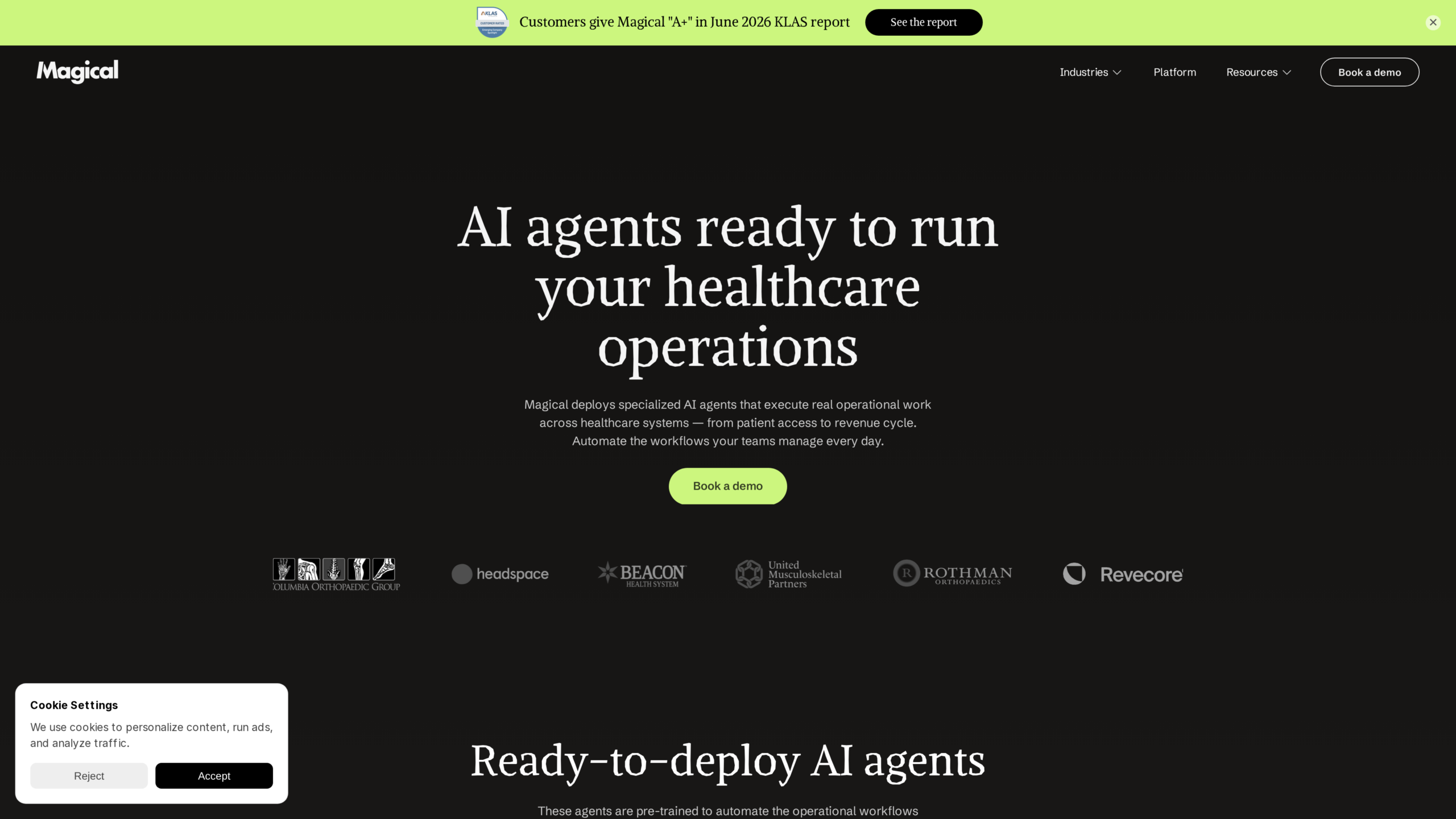 Magical text expander homepage