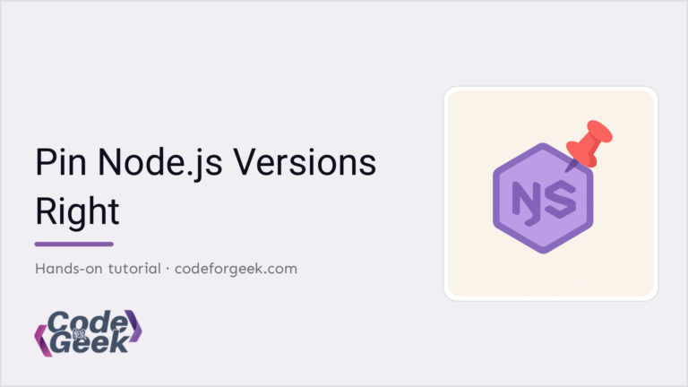 Featured banner: Pin Node.js Versions Right
