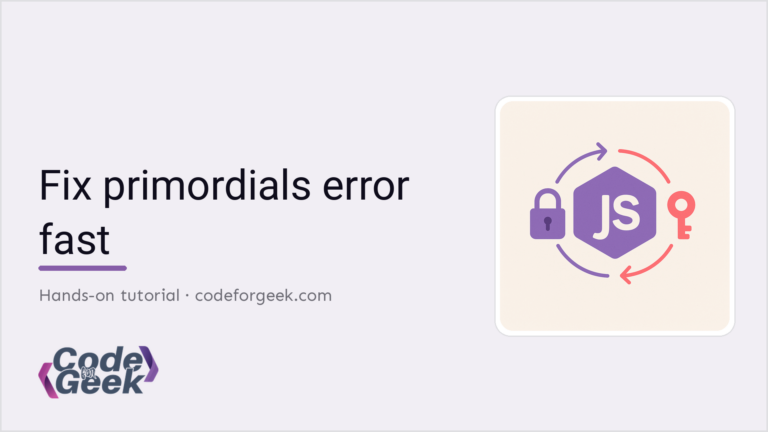 How to fix ReferenceError primordials is not defined in Node.js featured banner