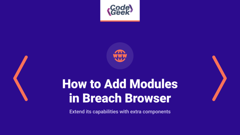 How to add Modules in Breach browser