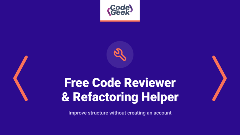 Free Code Reviewer & Refactoring Helper (No Signup Needed)