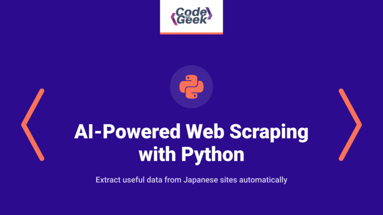 AI-Powered Web Scraping for Japanese Websites with Python
