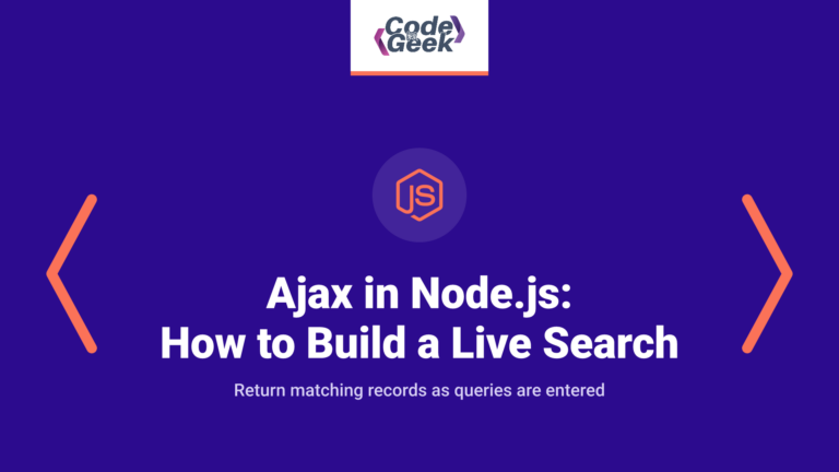 Ajax in Node.js: How to Build a Live Search Feature