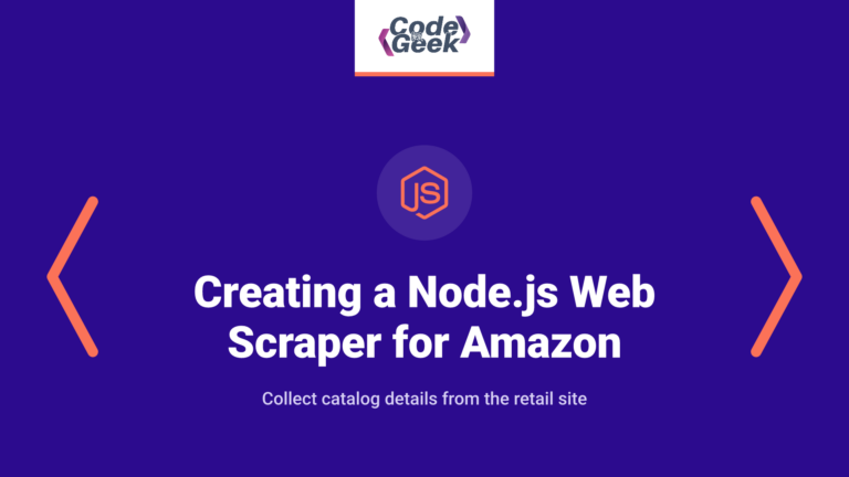 Creating a Node.js Web Scraper for Amazon Product Data