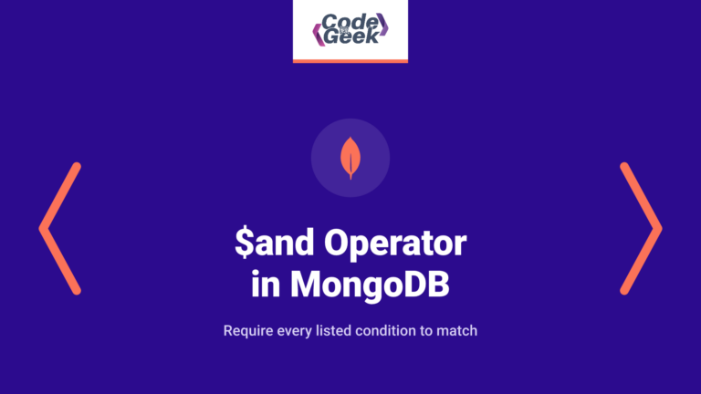 $and Operator in MongoDB – A Complete Guide