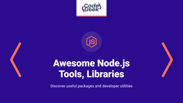 Awesome Node.js Tools, Libraries and Resources