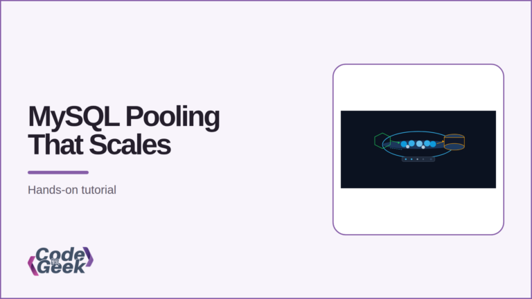 MySQL pooling with Node.js pool reusing connections