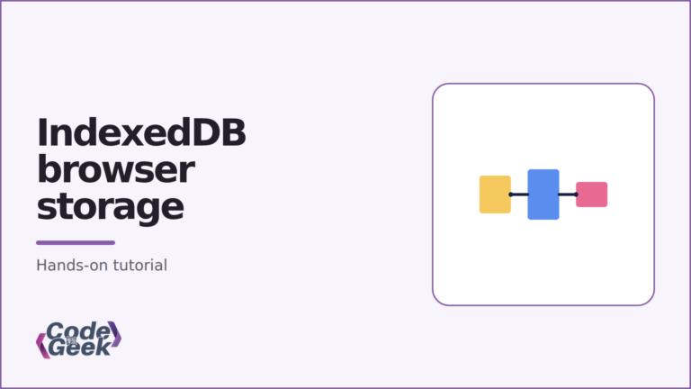 IndexedDB browser storage flow from schema to records