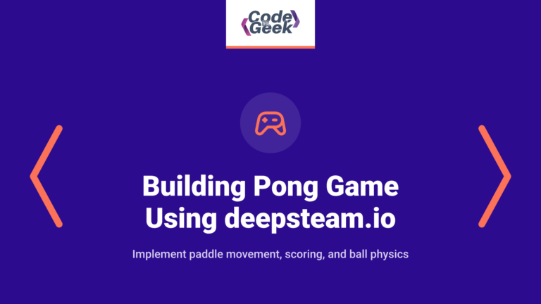 Building pong game using deepsteam.io