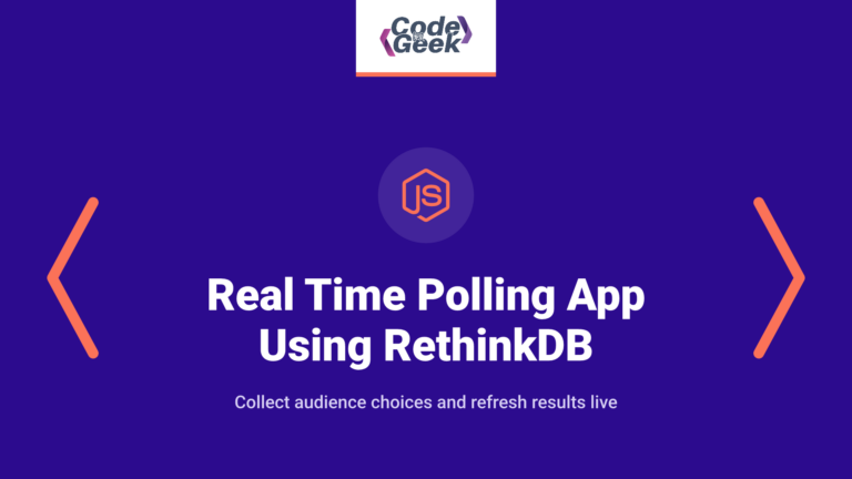 Building real time polling app using RethinkDB and Nodejs