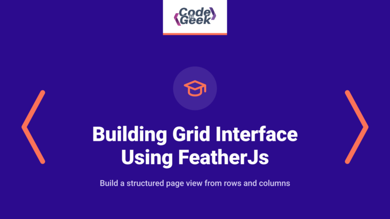 Building Simple Grid Interface Using FeatherJs Framework