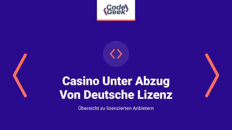 Casino Unter Abzug Von Deutsche Lizenz ️ Komplette Topliste 2025