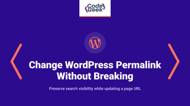 How to Change WordPress Permalink Without Breaking the SEO