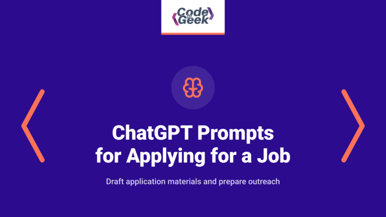 ChatGPT Prompts for Applying for a Job