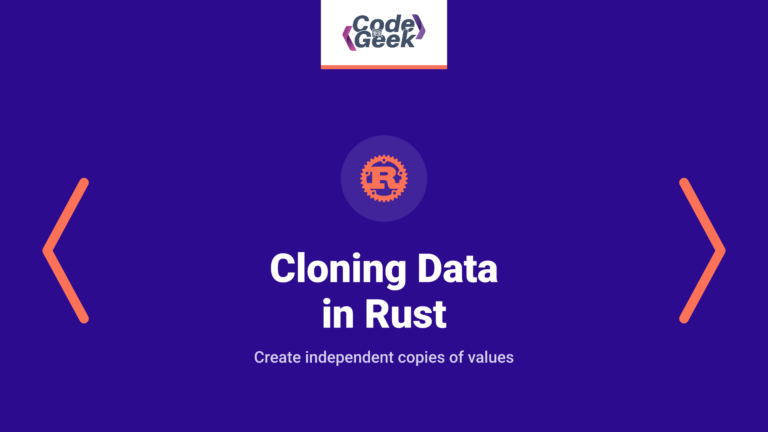 Cloning Data in Rust