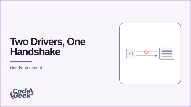 Featured banner showing two driver paths to a MySQL server, one blocked at the handshake